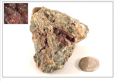 Quartz, Haematitic, Dyfyngwm. (CWO) Bill Bagley Rocks and Minerals